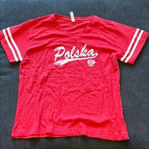 Polska adult Red T-Shirt